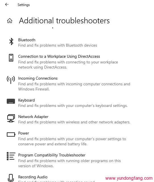 additional-Troubleshooters-in-windows-10-2004