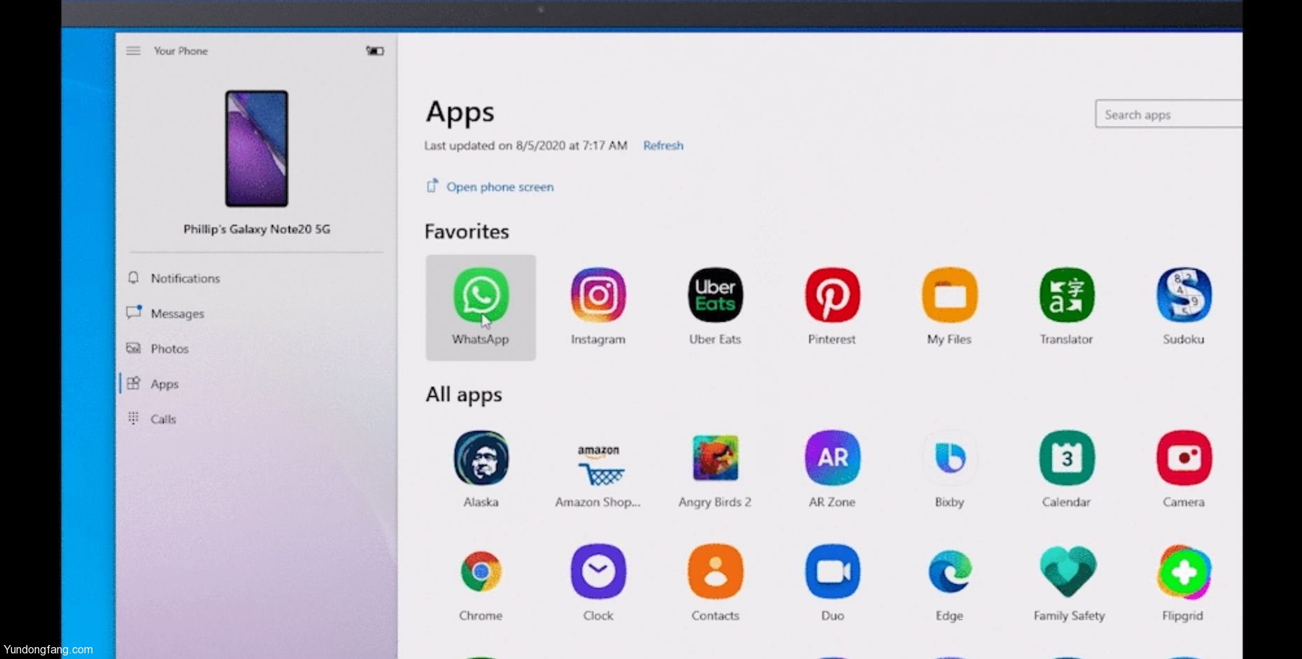 微软发布Windows 10 Build 20185，能够从PC运行Android手机的应用程序