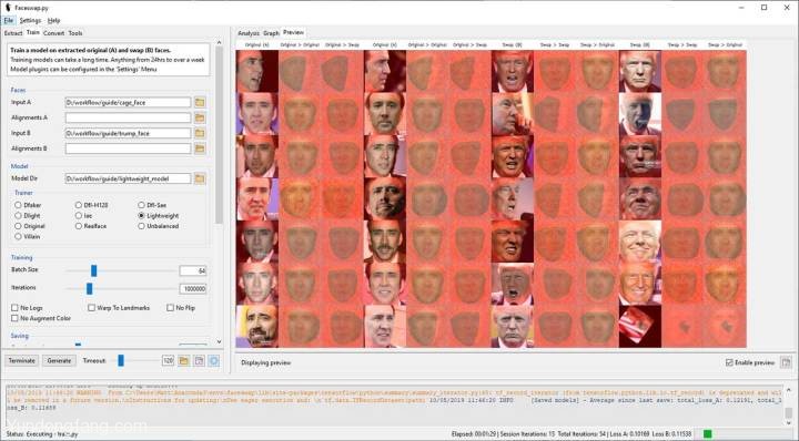 FaceSwap训练流程，Windows版FaceSwap训练AI变脸教程