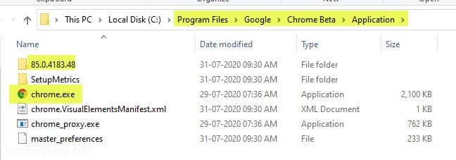 Chrome-85-beta-installation-directory-is-Program-Files
