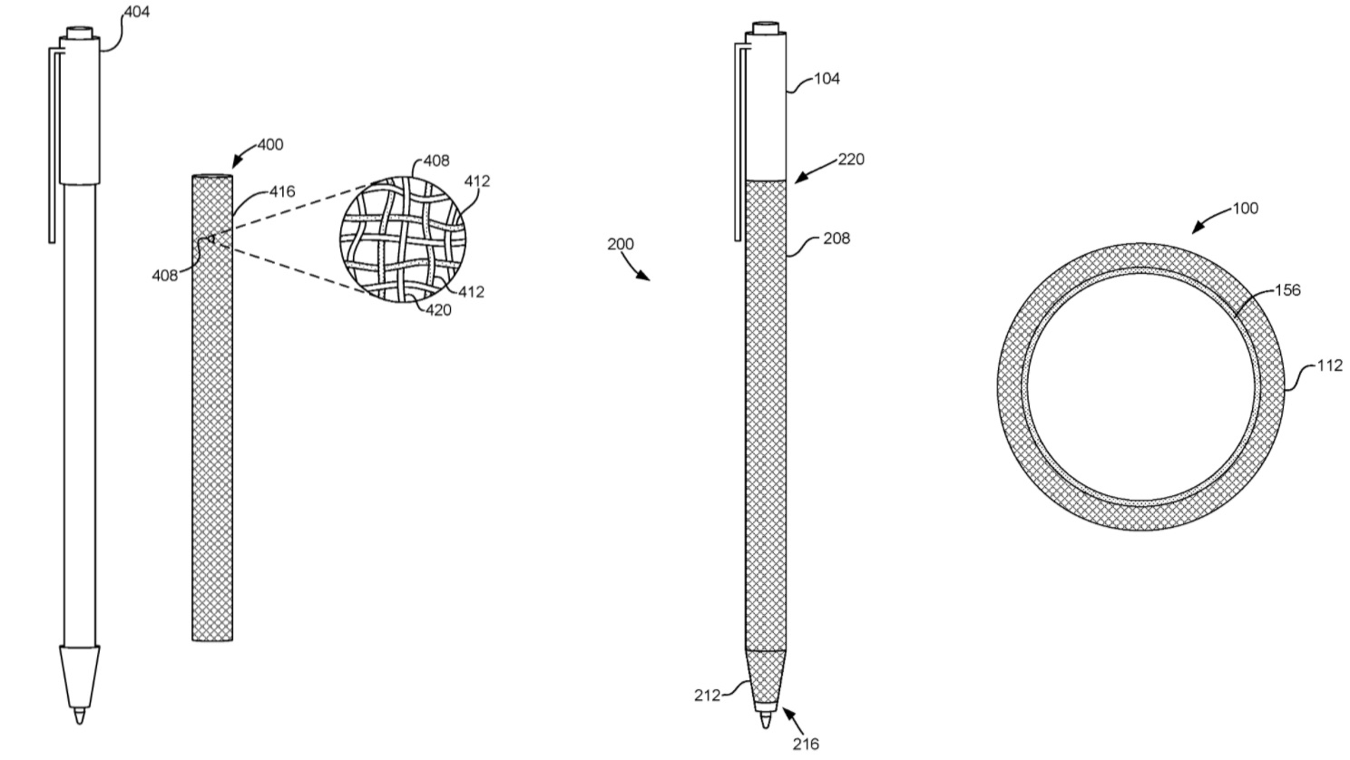 Surface-Pen-fabric-patent