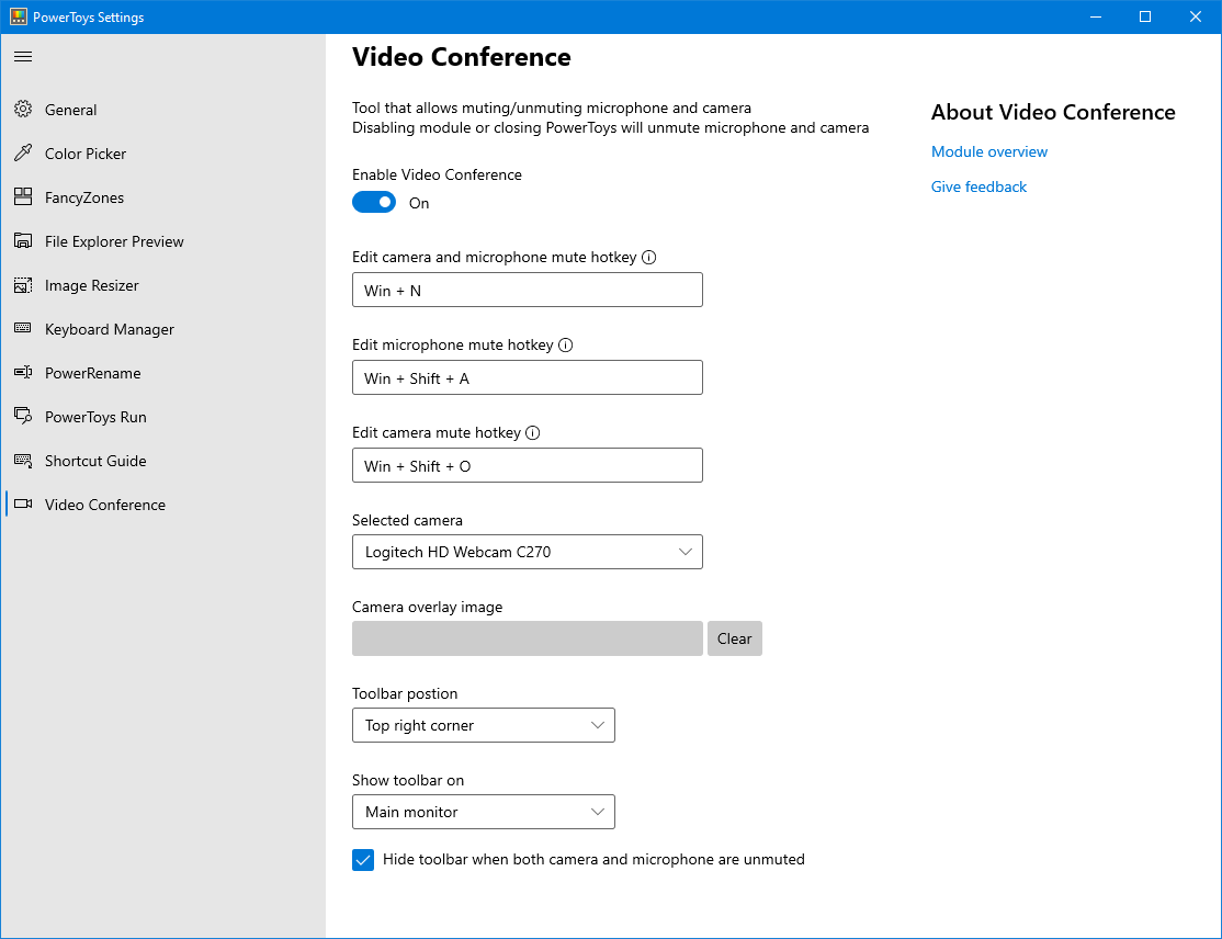 Microsoft使用新的视频会议静音工具发布了PowerToys 0.22.0