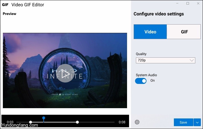 Windows 10或更新轻量级视频GIF编辑工具，可是免费工具