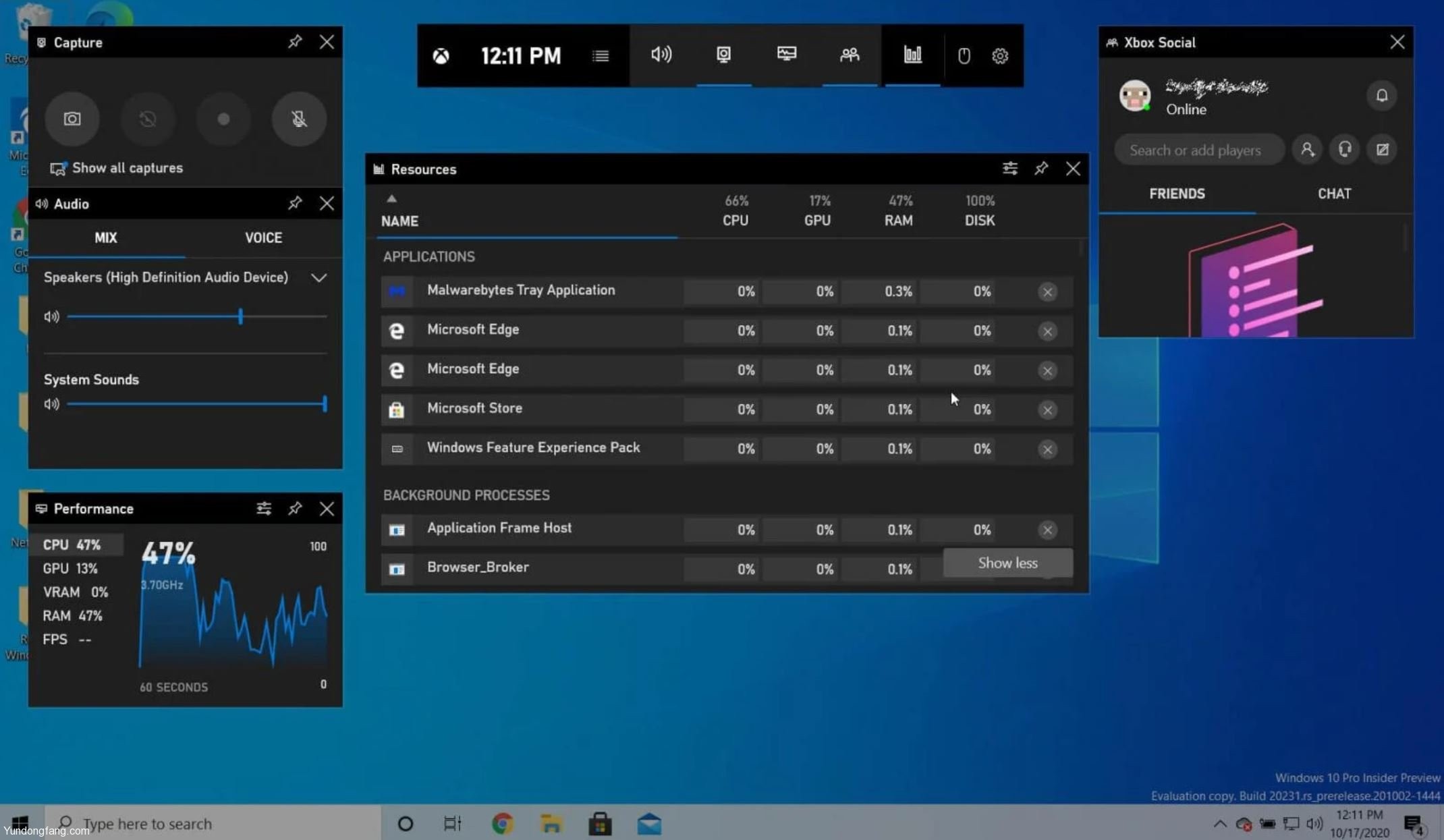 微软发布适用于Windows 10设备的新资源小部件
