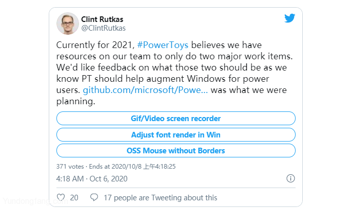 微软正在投票支持下一个Windows PowerToy