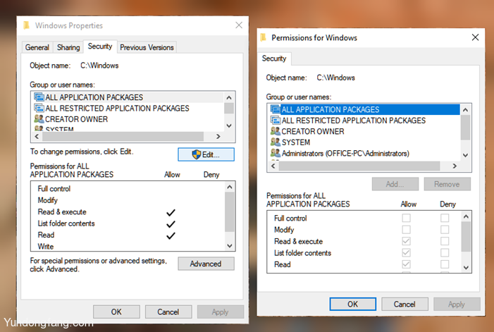 Security-Permission-Windows