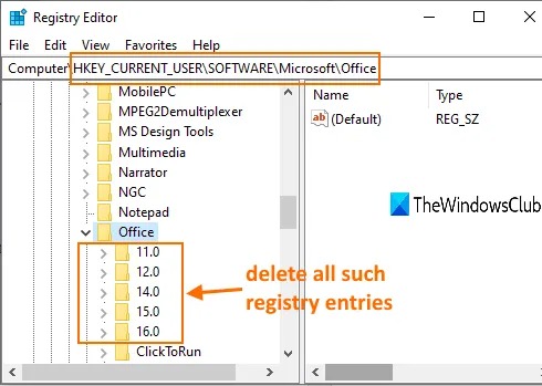 delete-registry-keys-under-Office-registry-key