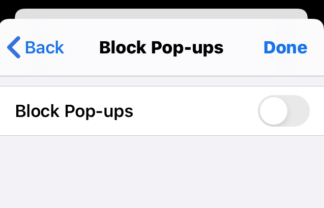 Disable-Block-Pop-ups-option-in-Chrome-iPhone