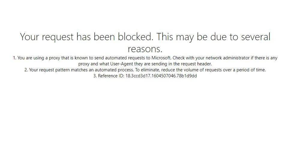 Microsoft.com被全球许多用户拒绝访问（更新）