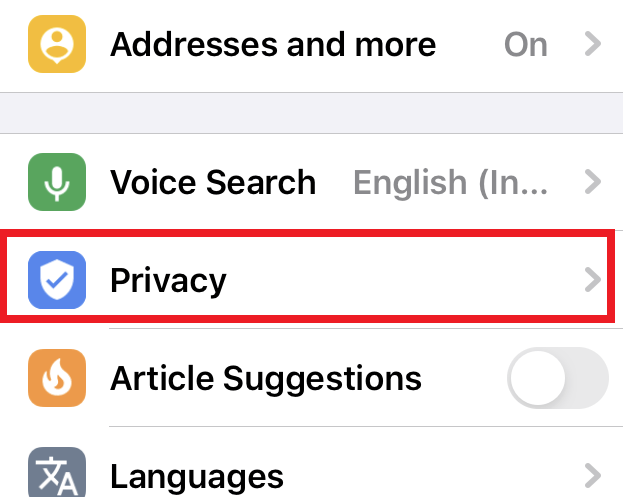 Privacy-tab-under-Settings-Menu-in-Chrome-iOS