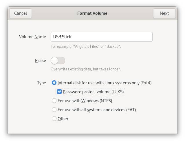 如何使用GNOME磁盘在Linux上创建加密分区