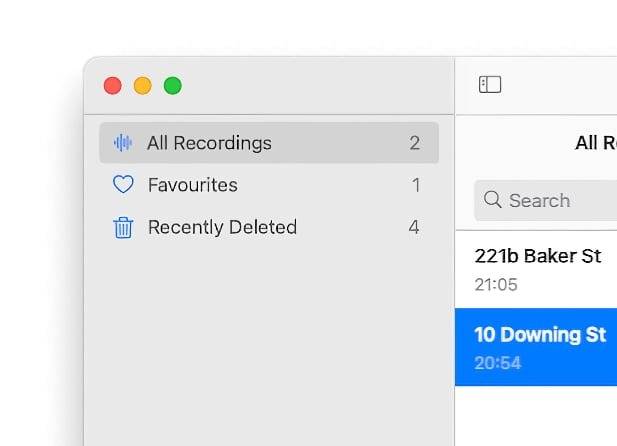 如何在macOS Big Sur的Voice Memos中使用增强录音和智能文件夹