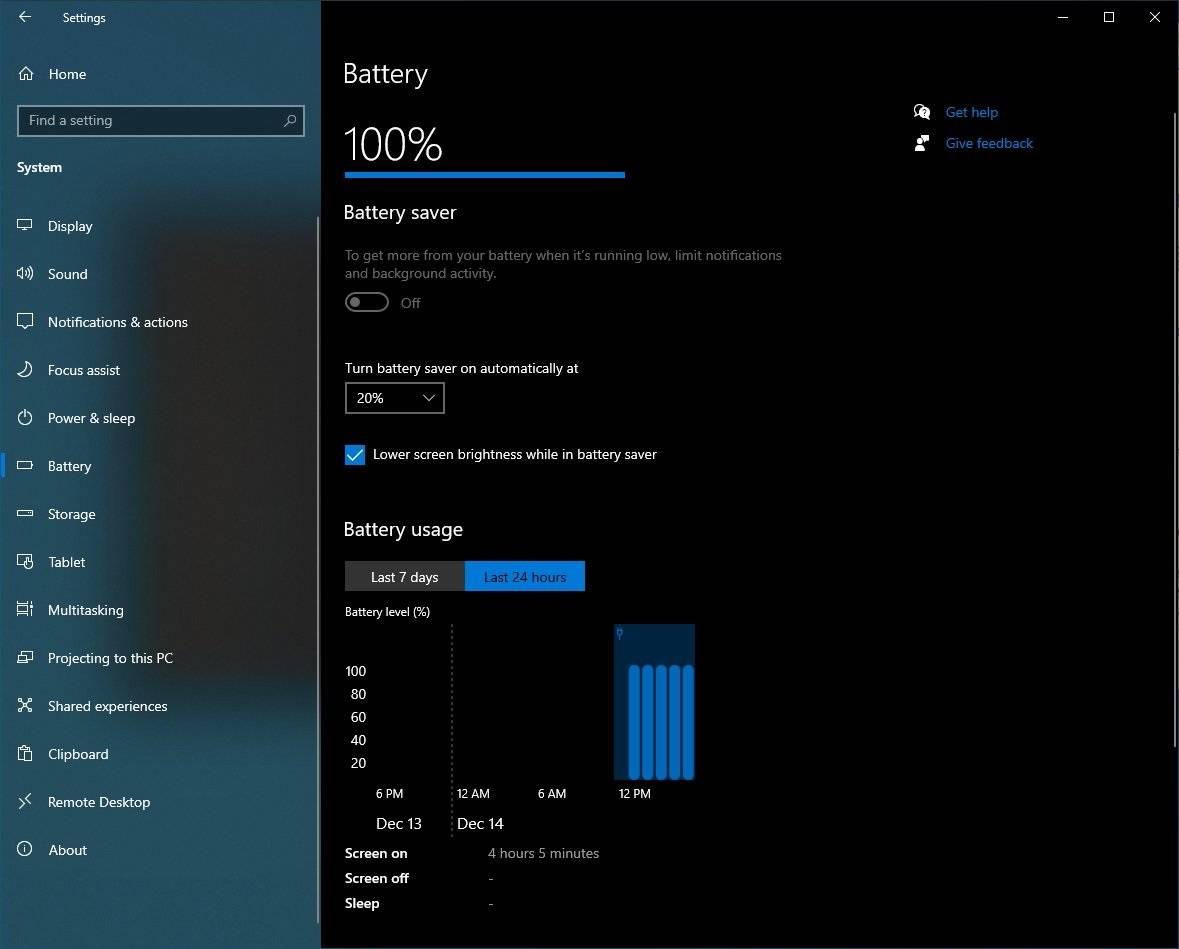 Windows 10获得了一个方便的新功能来跟踪电源使用情况