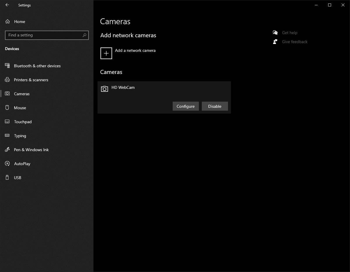微软终于将网络摄像头添加到Windows 10中的``设备设置''中