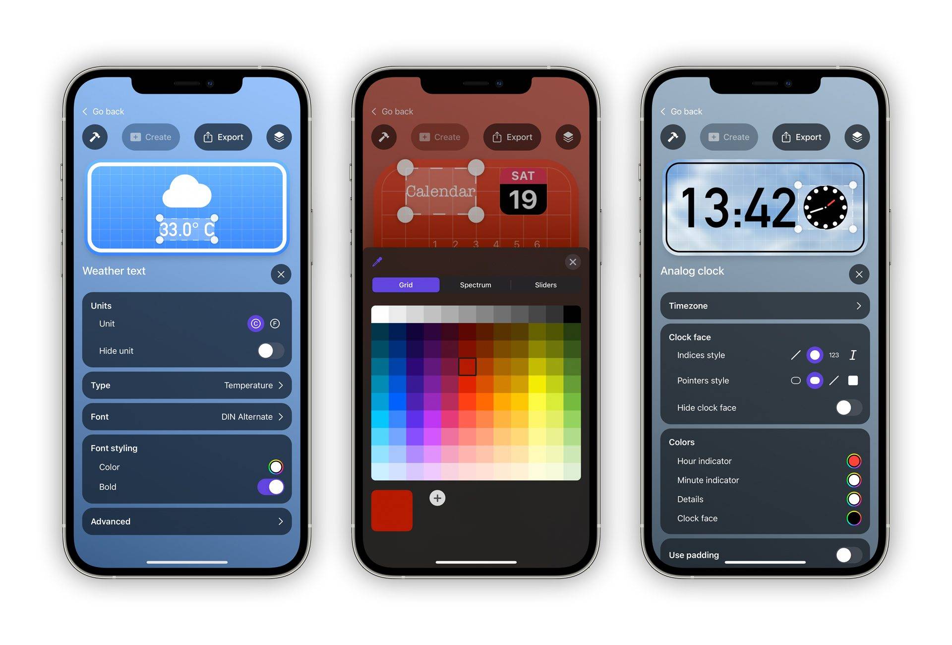 Flex-Widgets-iOS-custom