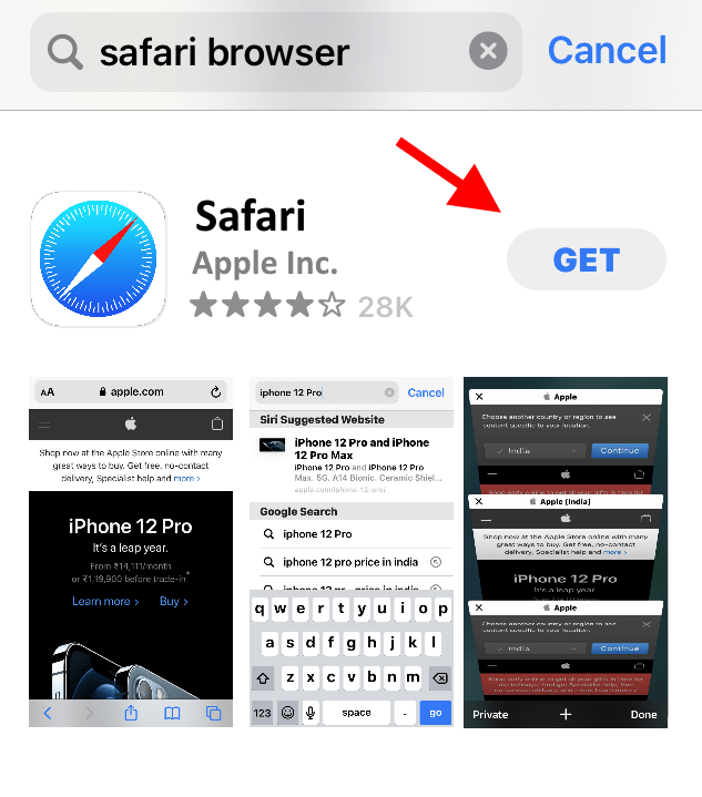 Get-Safari-Browser-on-iPhone-from-App-Store