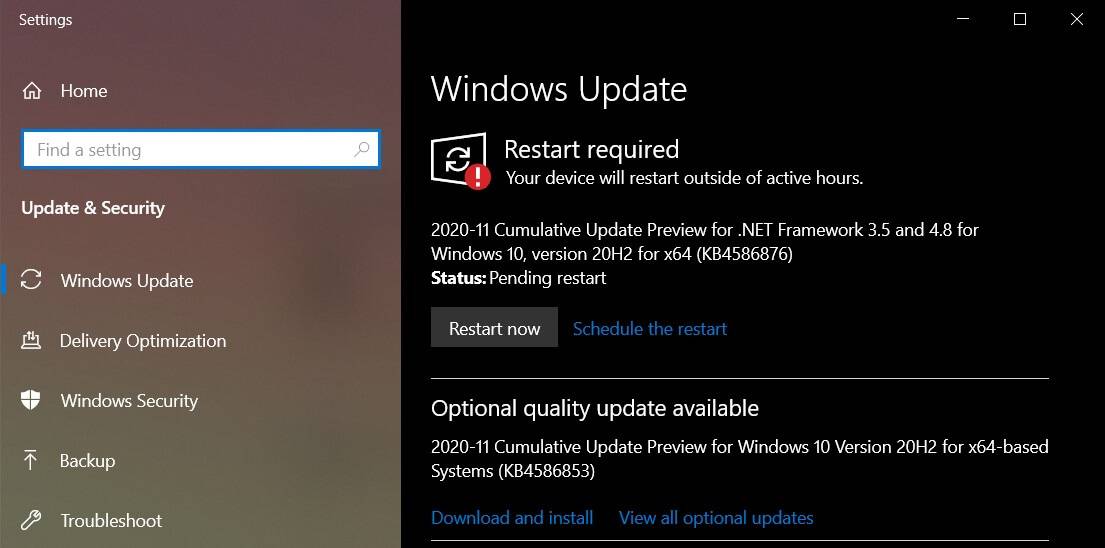 Windows 10 KB4586853（20H2）现在正在进行重大调整