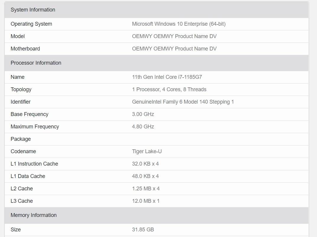 Surface Pro 8和Surface Laptop 4基准测试在线显示