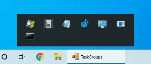这个TaskbarGroups工具可让您将Windows 10任务栏快捷方式分组