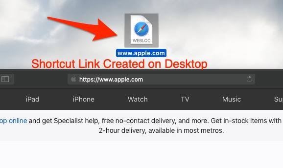 Create-Apple-Safari-Page-URL-Shortcut-Link