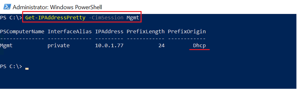 Current-IP-address-before-any-changes.-Notice-the-PrefixOrigin-is-DHCP