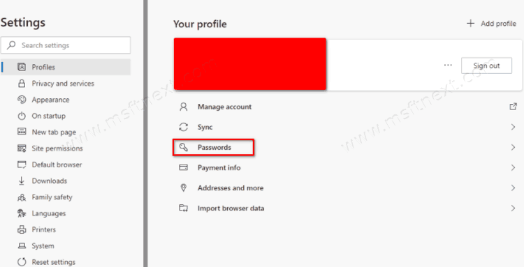 Microsoft-Edge-passwords-option-in-profiles-settings