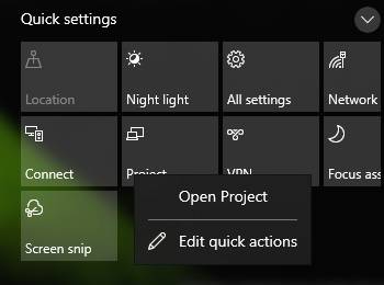 我们首先看一下Windows 10的新Action Center设计升级