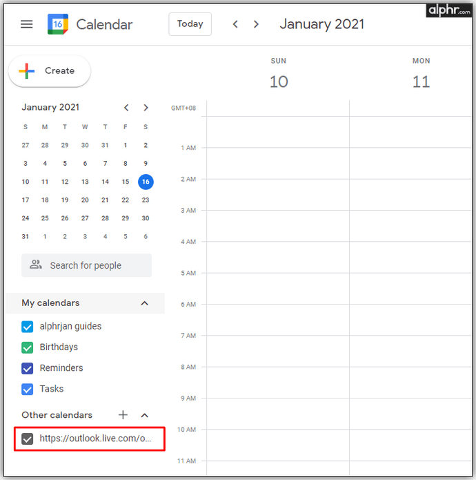 如何将Outlook日历导入Google