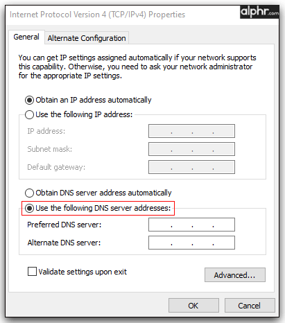如何在Windows 10中更改DNS服务器，两种操作方法