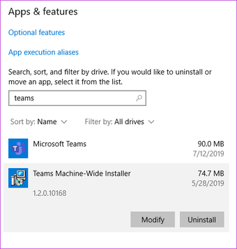 如何从Windows 10上正确卸载Microsoft Teams