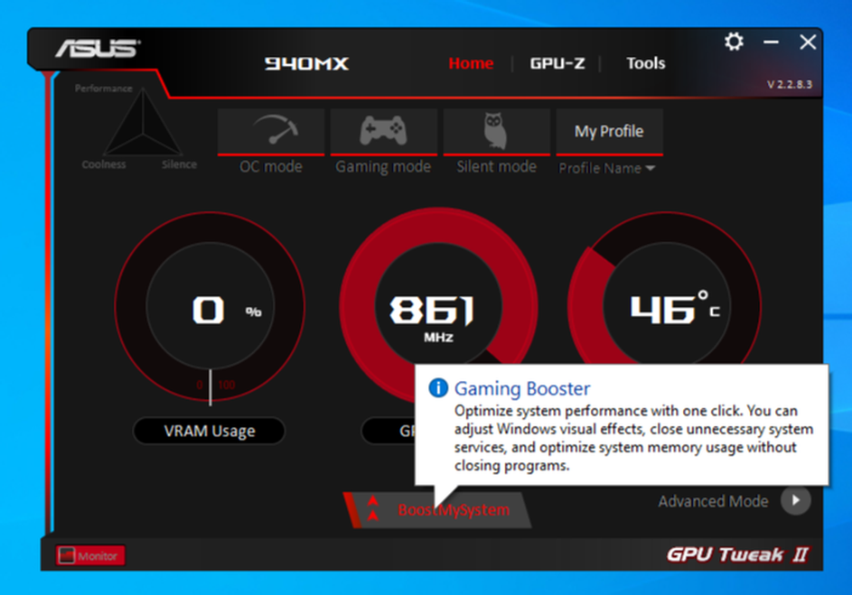 华硕GPU Tweak II如何一键式性能提升