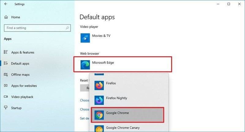 如何在Windows 10上将任何浏览器设置为新的默认设置