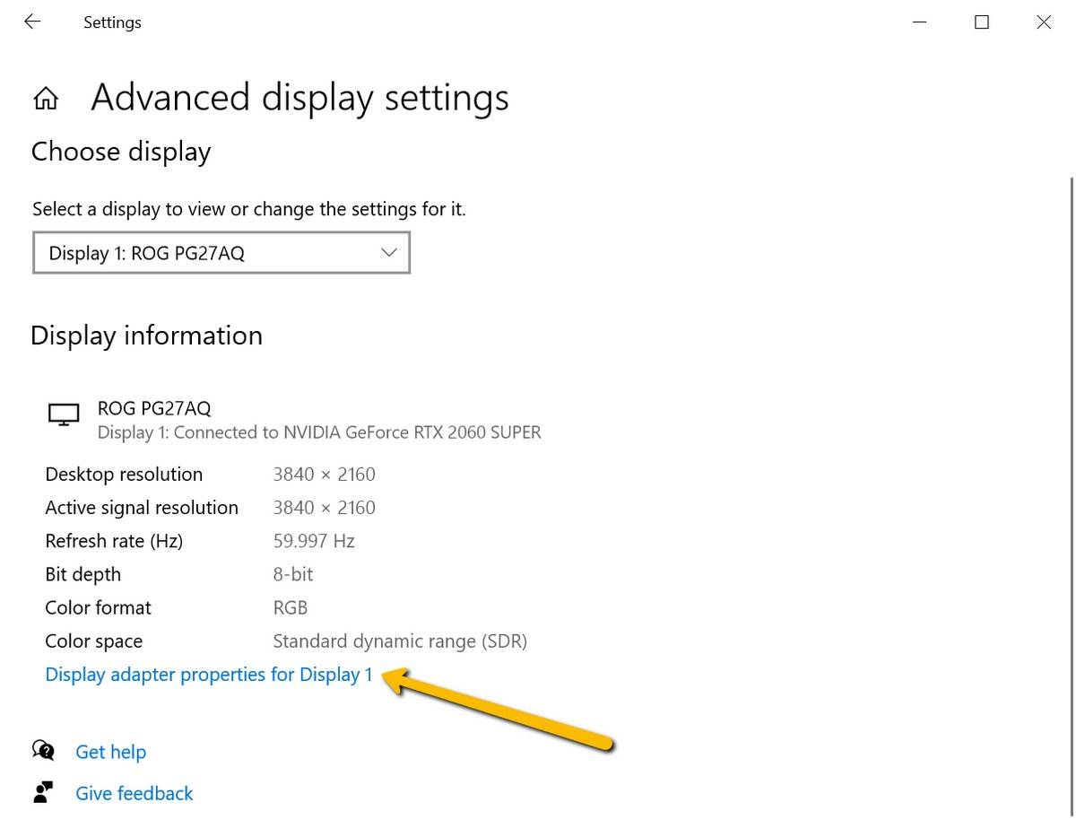 如何在Windows 10上更改显示器的刷新率