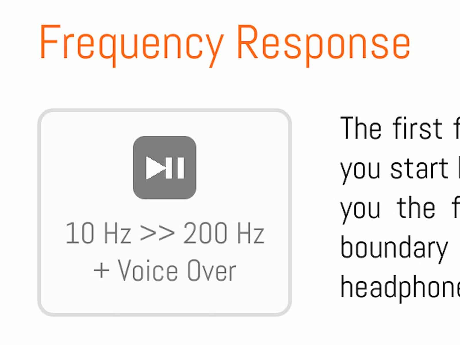 测试耳机或耳塞的频率扩展