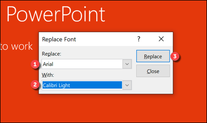 如何在PowerPoint中的所有幻灯片上快速更改字体