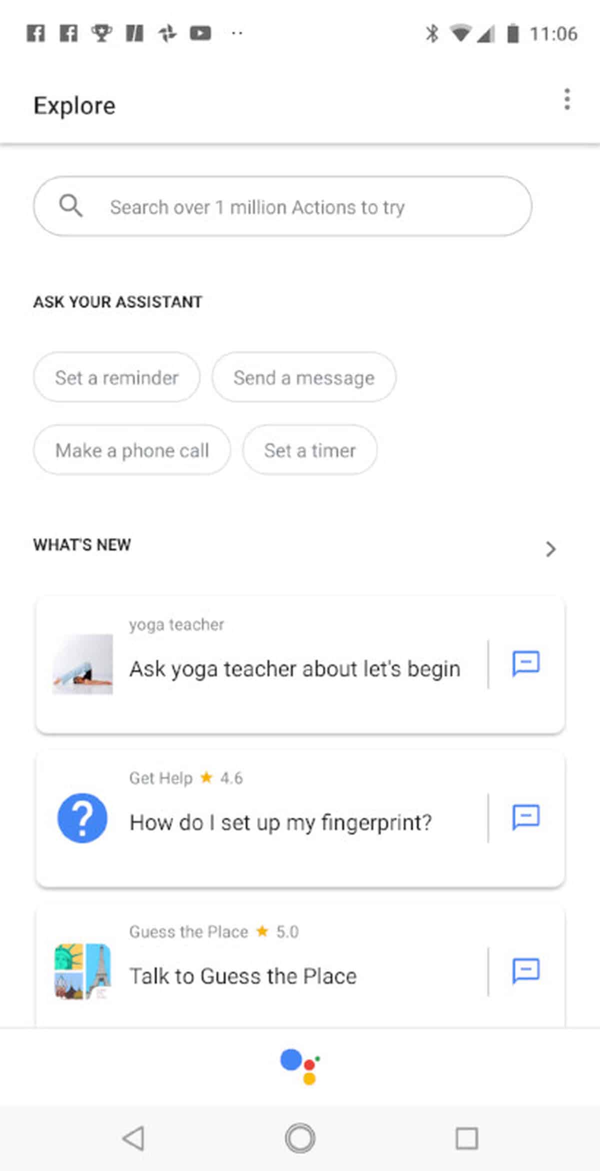 Explore-option-on-google-assistant