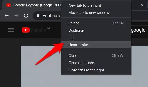 Unmute-site-in-Chrome-Tab