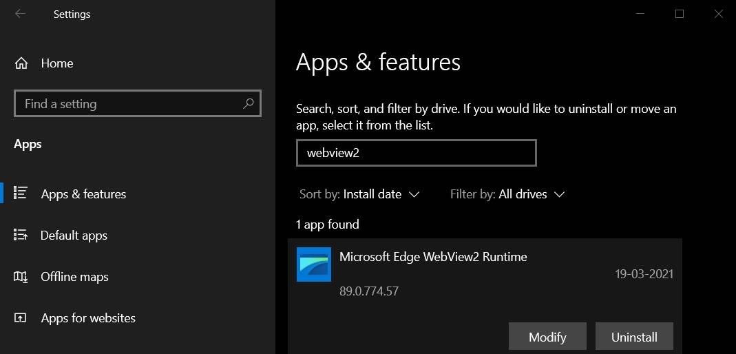what is microsoft edge webview 2 runtime
