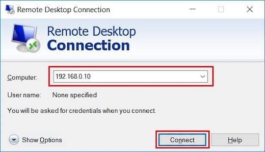 Remote-Desktop-Connection-Window