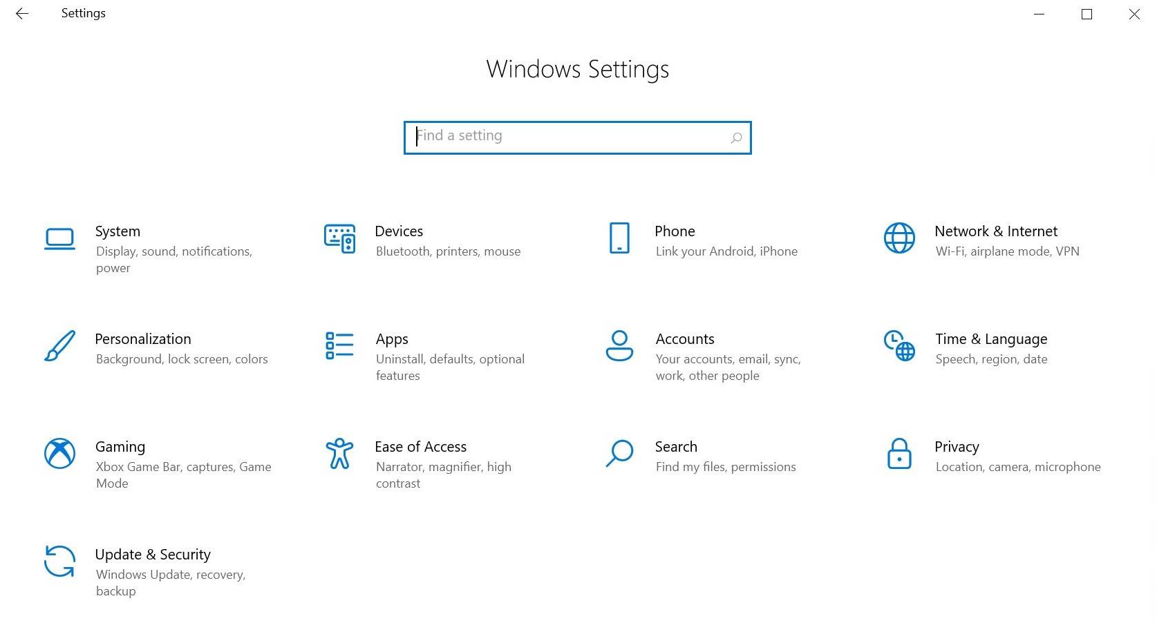 Windows-10-system-settings