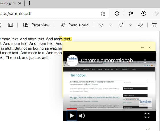 YouTube-Video-comment-in-PDF-Document-Edge-is-playing-4