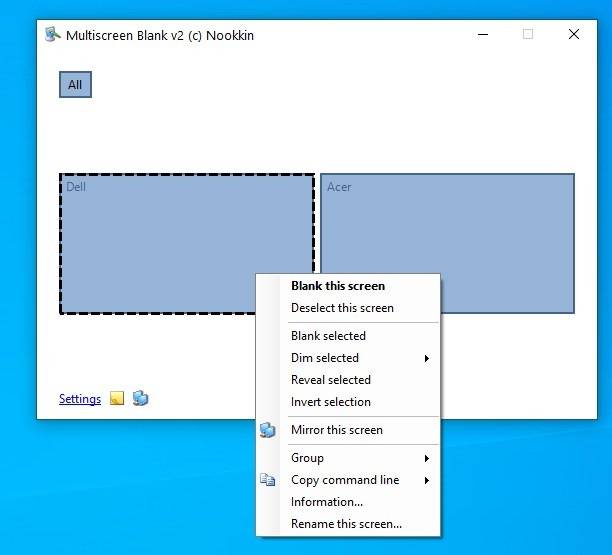 Multiscreen-Blank-interface