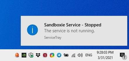 ServiceTray-notification