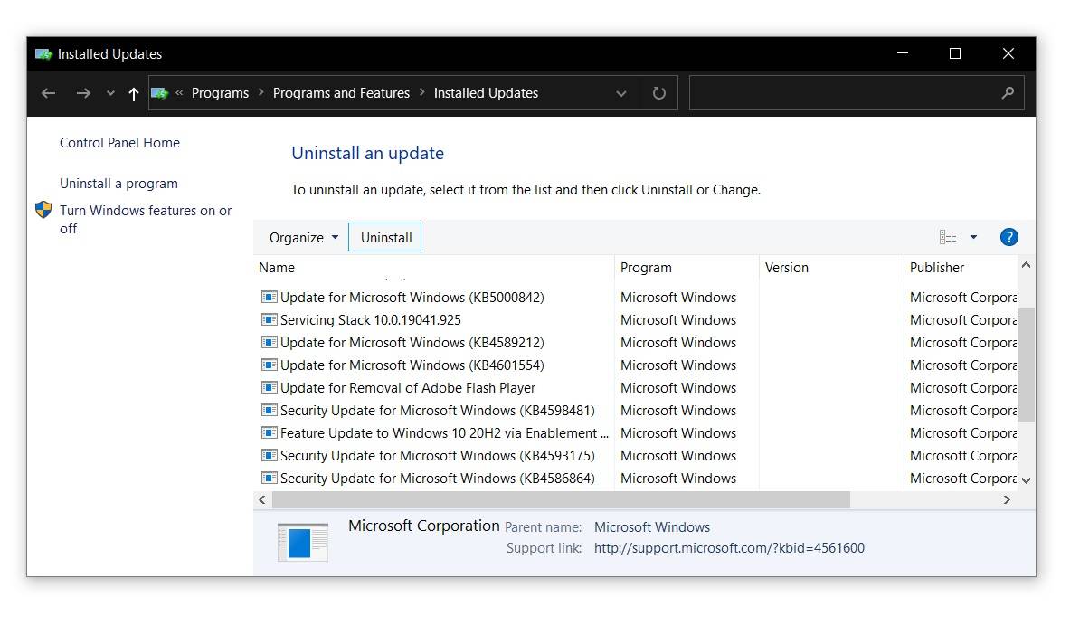 Uninstall-Windows-10-update