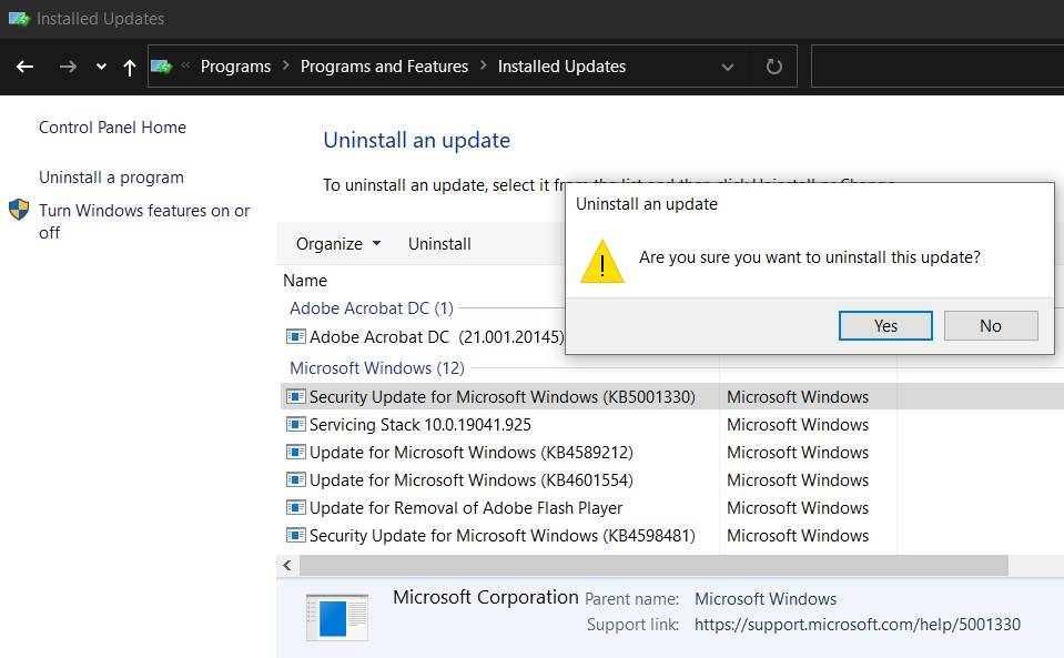 Uninstall-Windows-Update