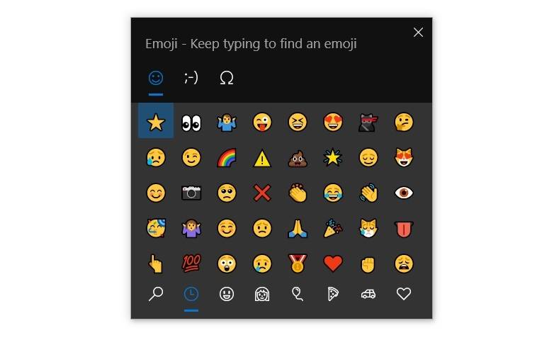Windows-10-emoji-picker