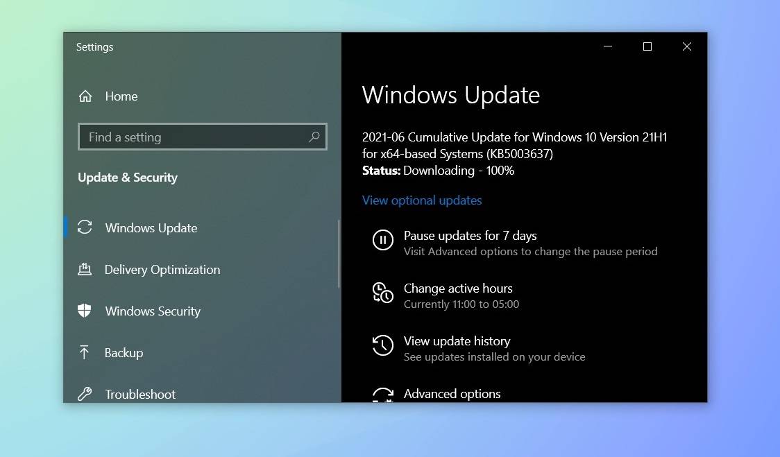 June-2021-Windows-Update