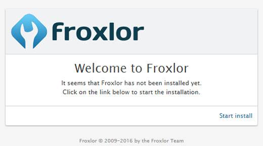 froxlor-web-page