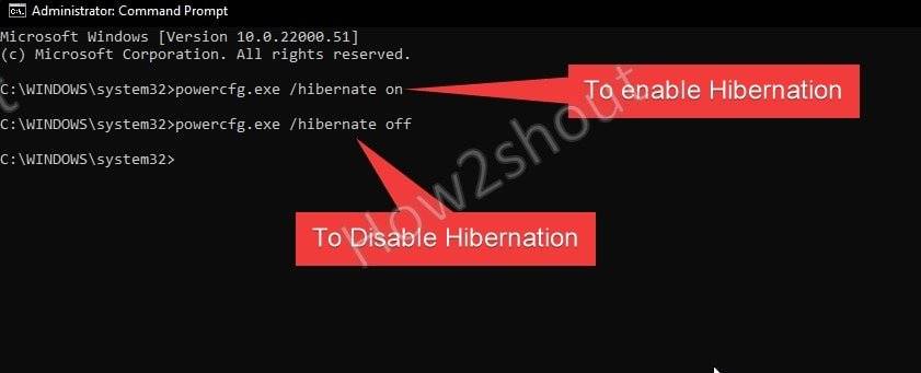 Command-to-enable-ror-disable-hibernate-option-in-Windows-11