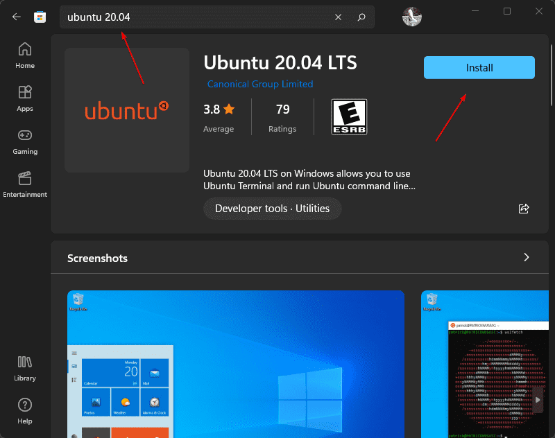 Download-Ubuntu-20.04-LTS-WSL-App-win-11